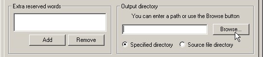 Generate output files in specified directory